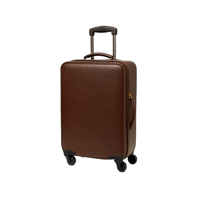 Hard Shell PU Leather Suitcase